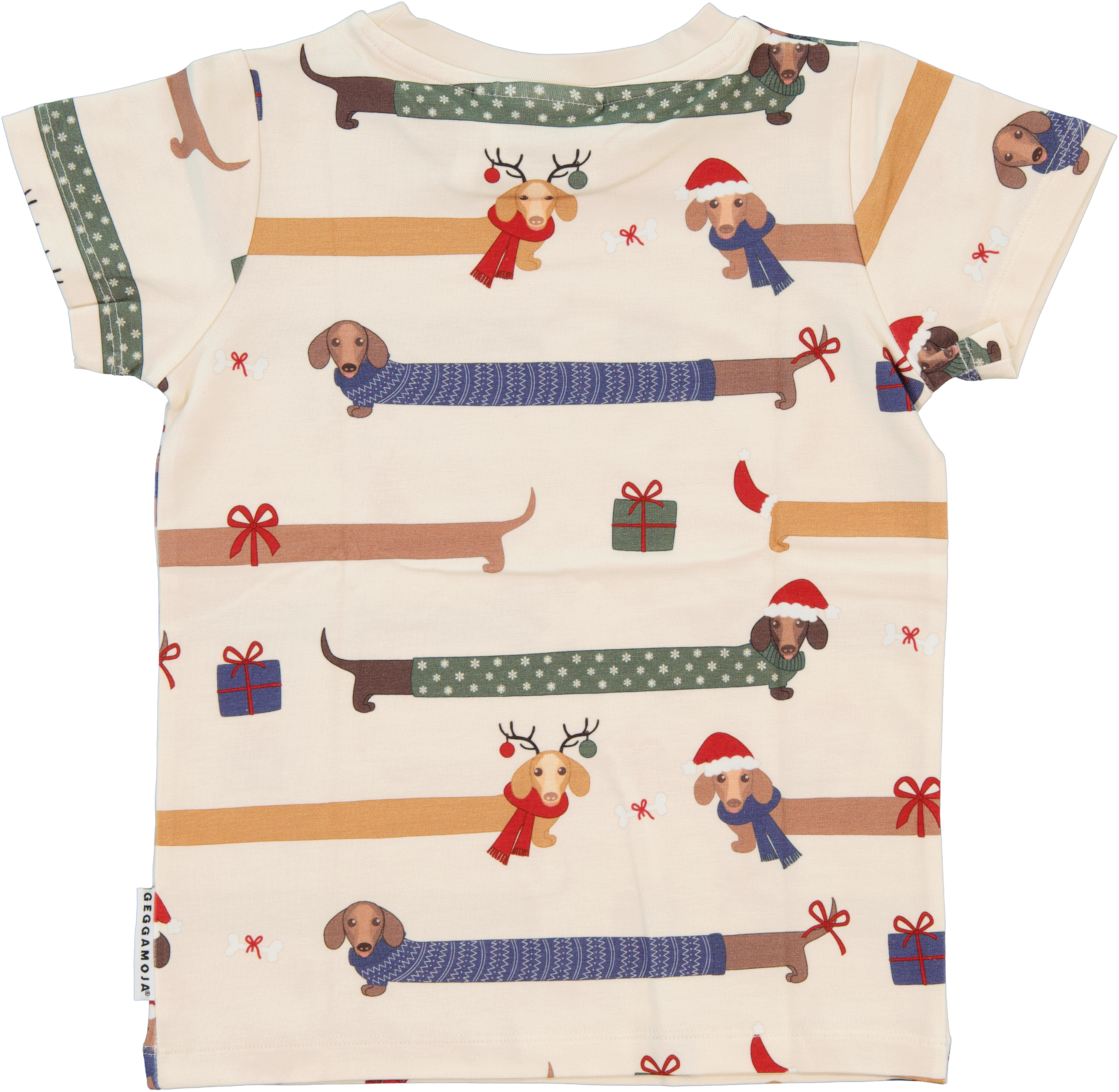 Bamboo T-shirt Santa dogs