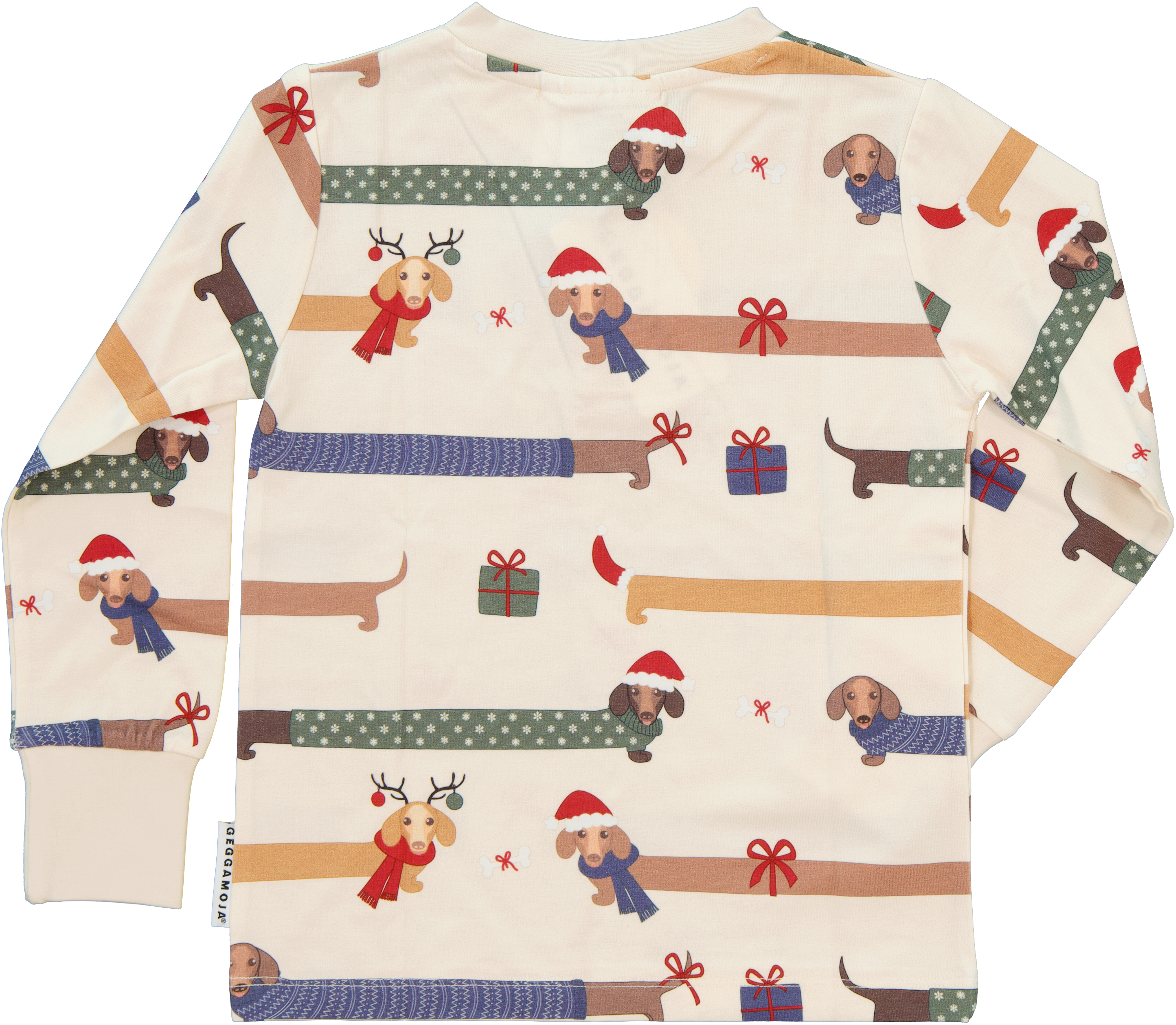 Bamboo grandpa sweater L.S Santa dogs