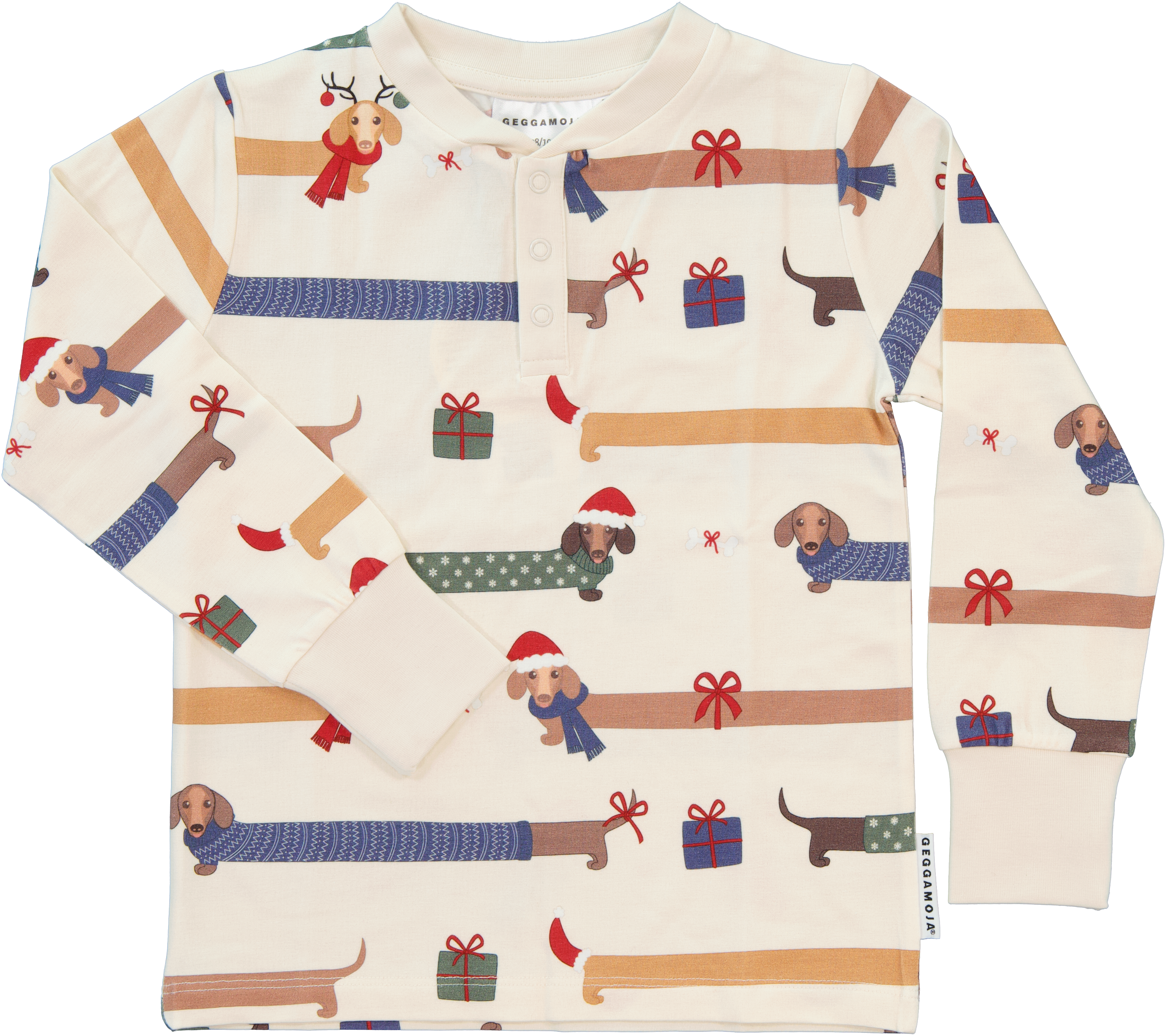 Bamboo grandpa sweater L.S Santa dogs