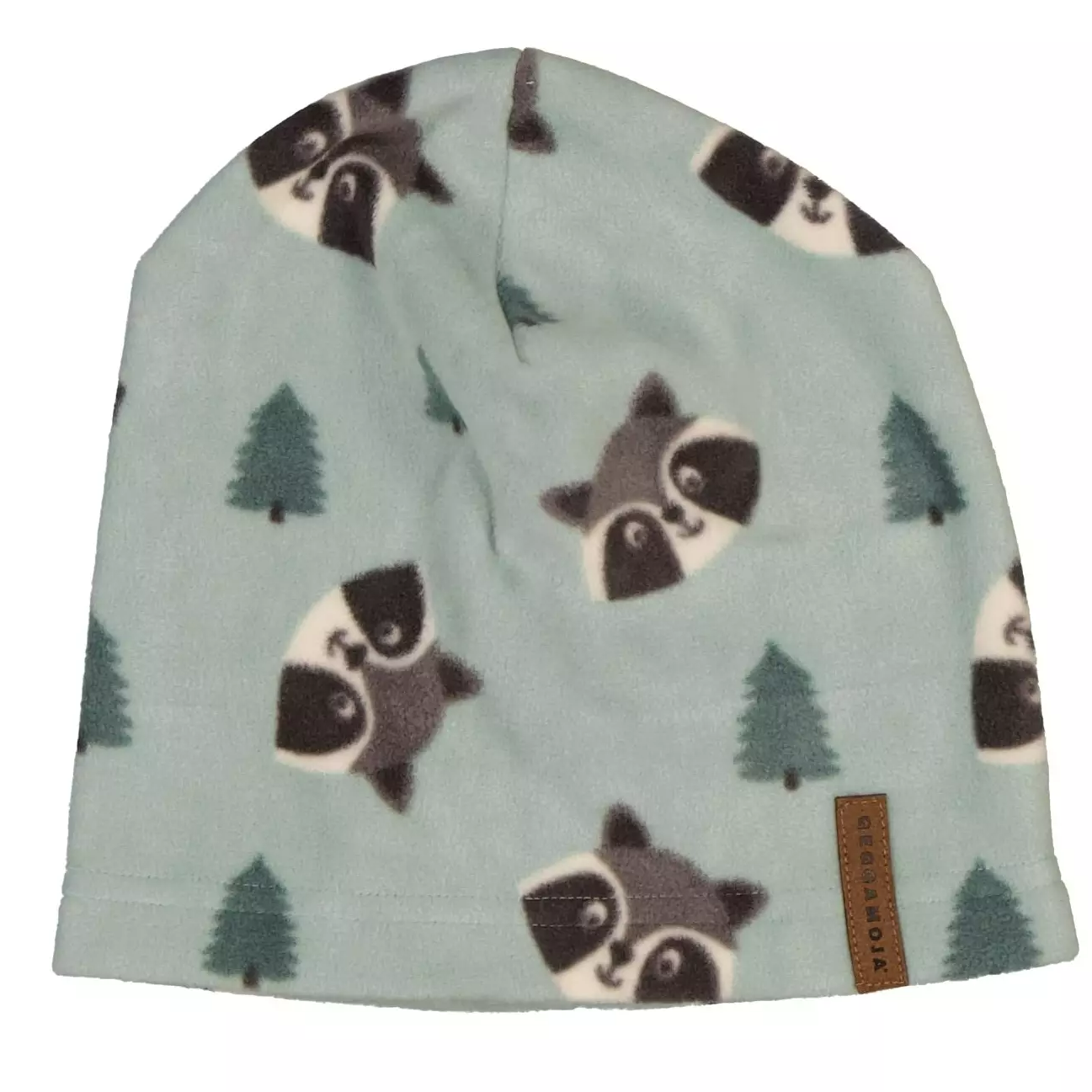 Fleece beanie Green Racoon