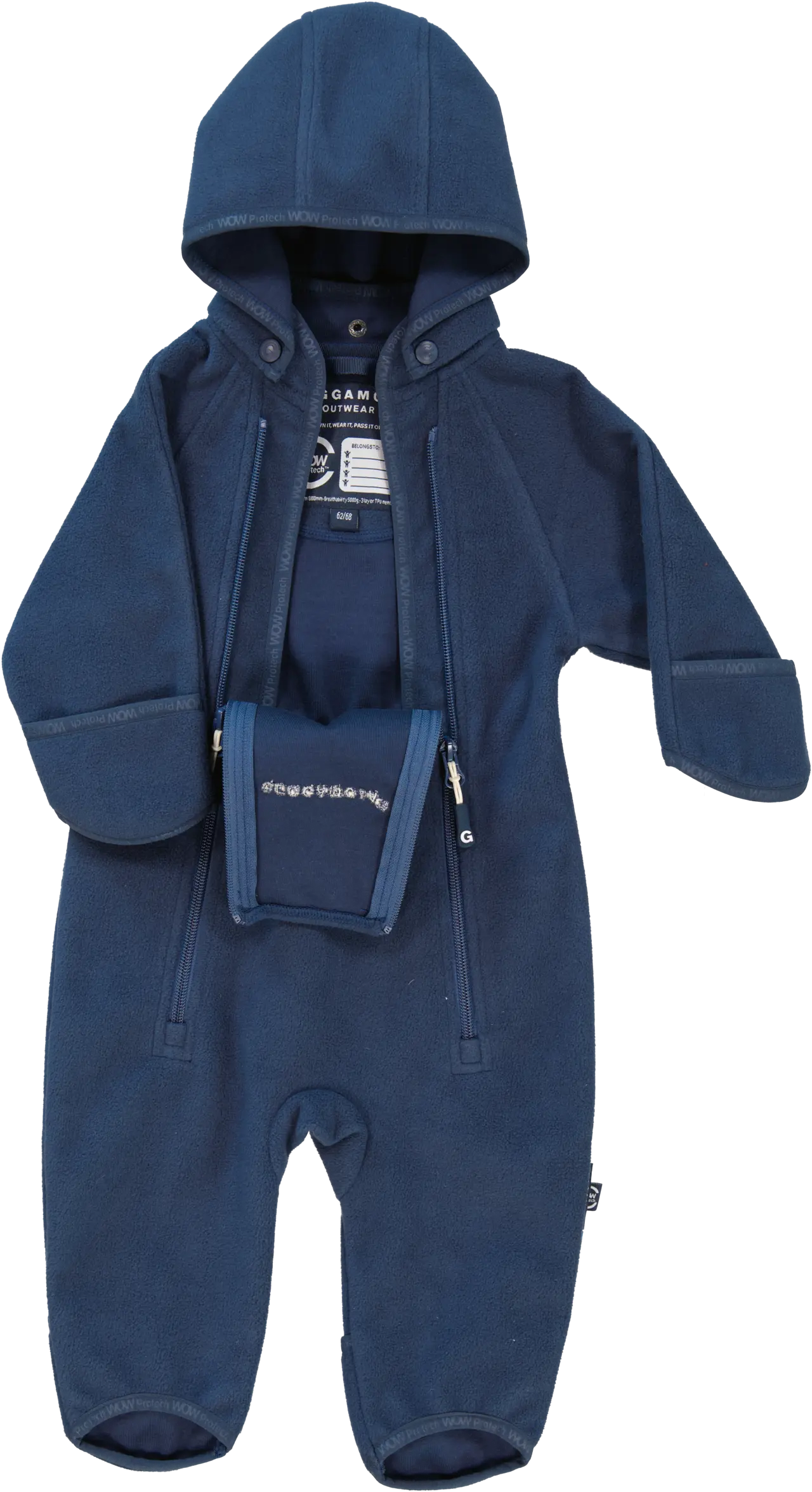 Wind fleece overall Navy