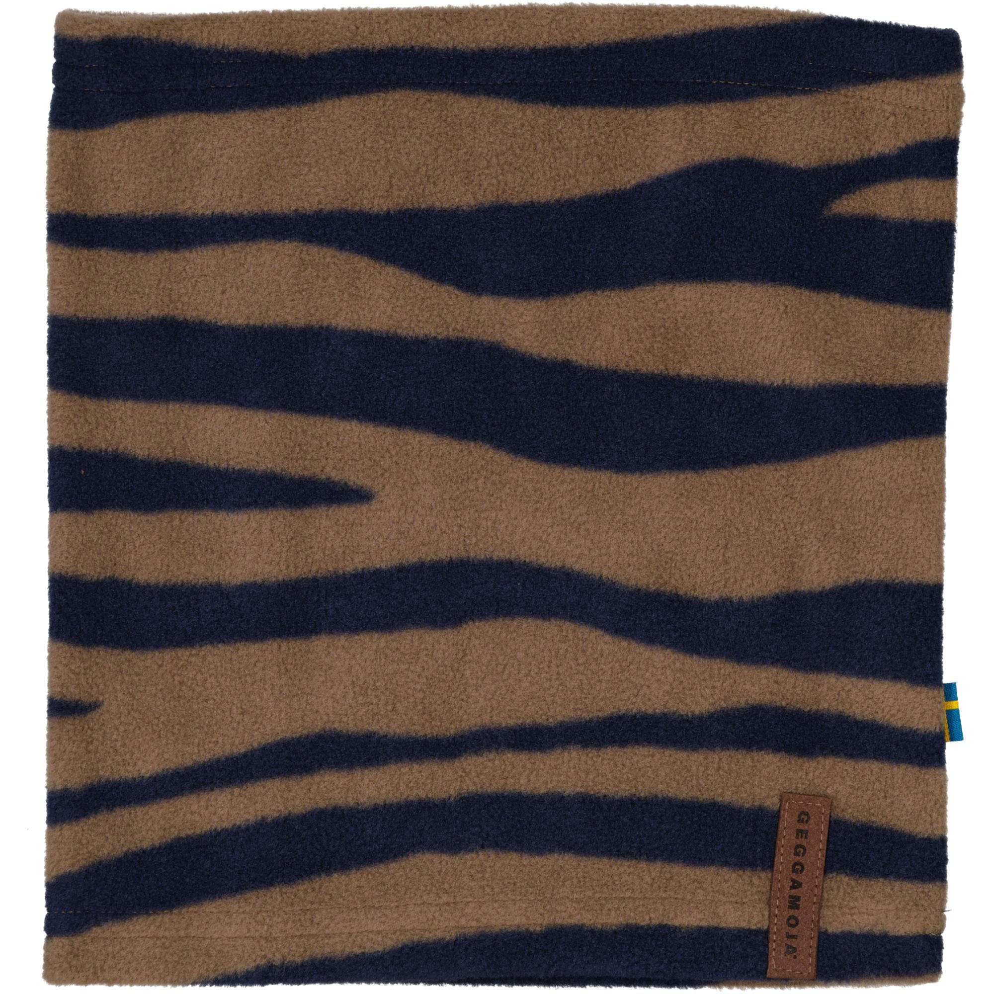 Fleece tube Zebra navy/brown