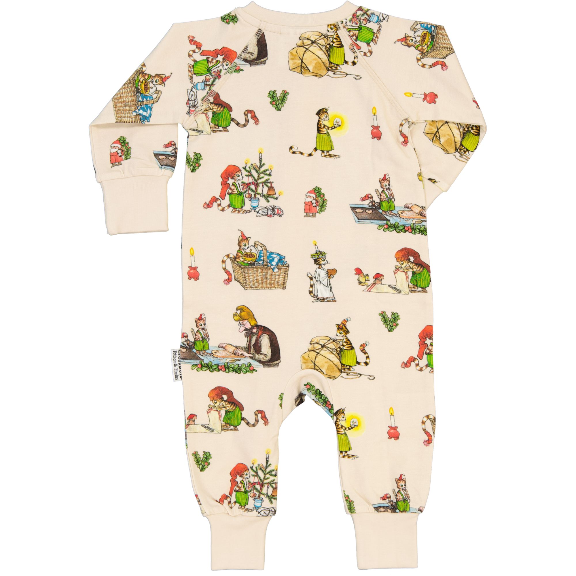 Pettson and Findus Pyjamas 2-way zip Beige