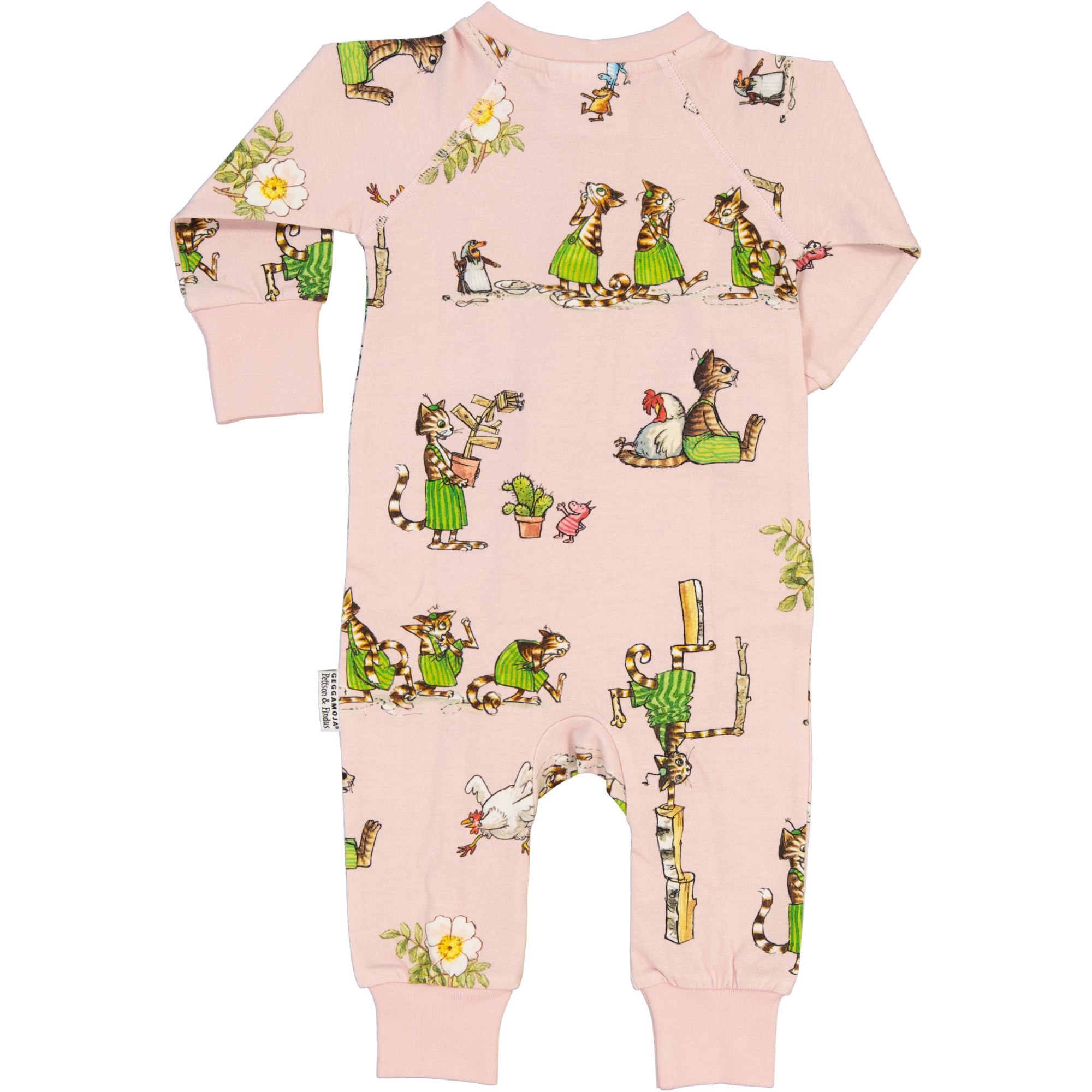 Pettson and Findus Pyjamas 2-way zip Dust pink