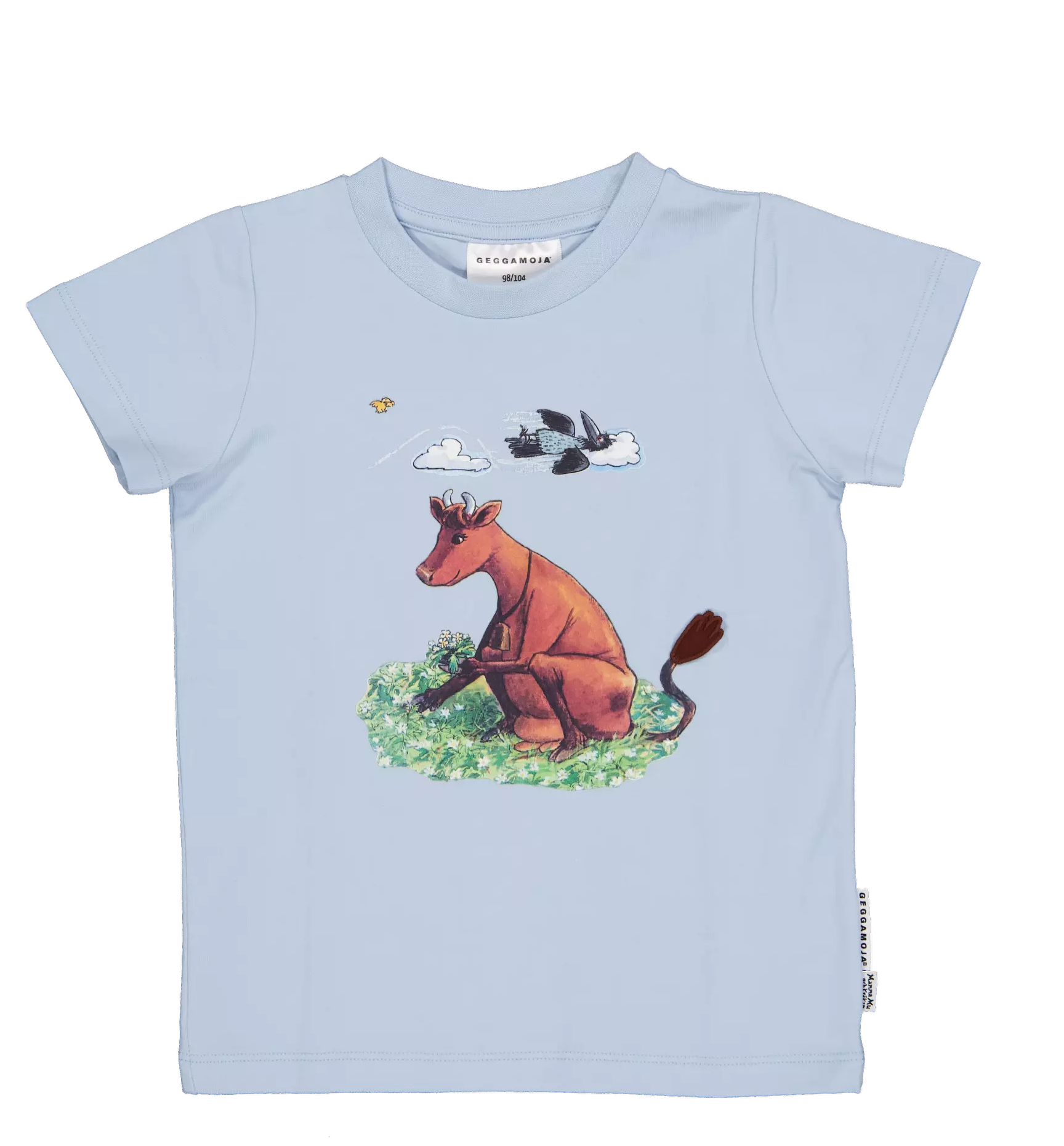 T-shirt Mamma Moo Light blue