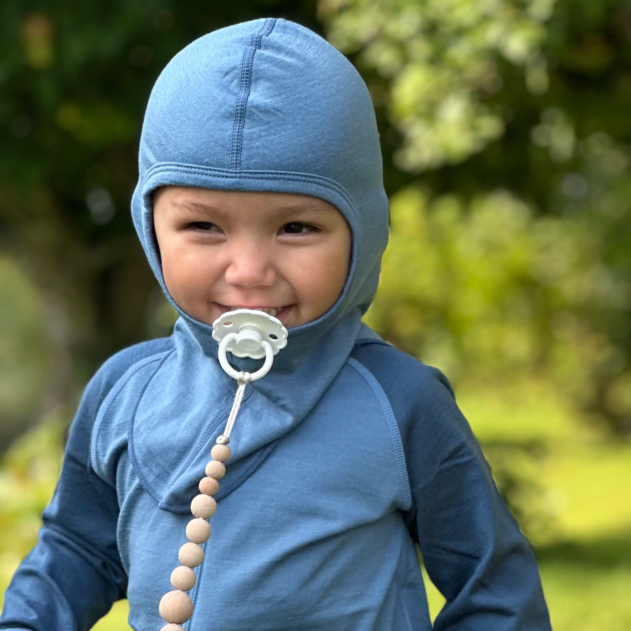 Merino wool balaclava Blue