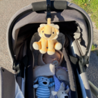 Stroller soft toy Yellow lion