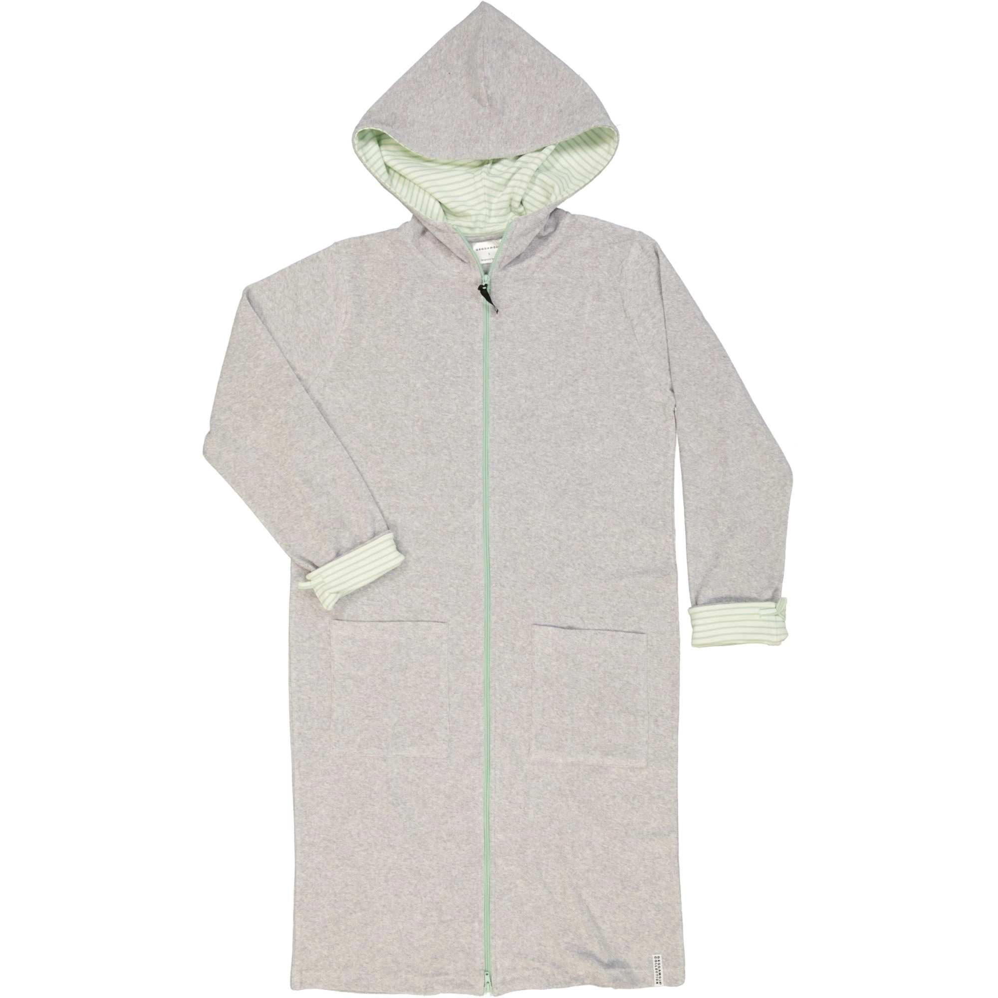 Bathrobe male Classic Grey/green-green