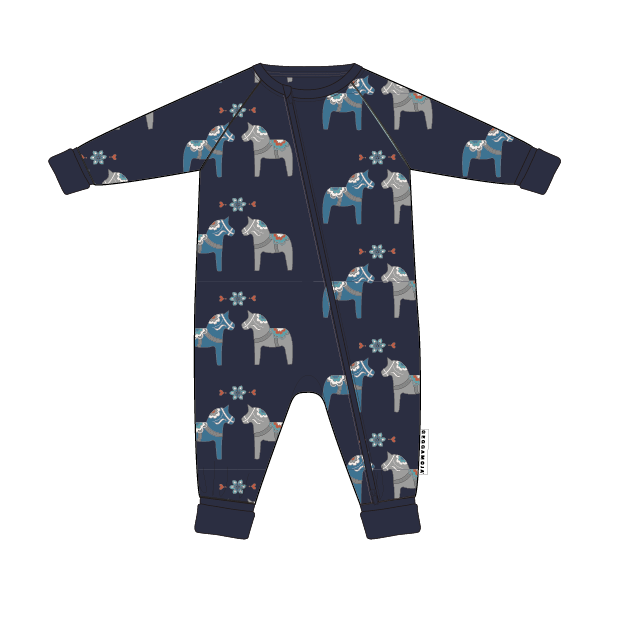 Pyjamas Bambu Dalahäst Navy