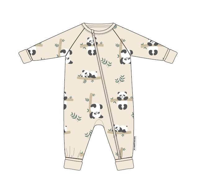 Pyjamas Bambu Panda Beige