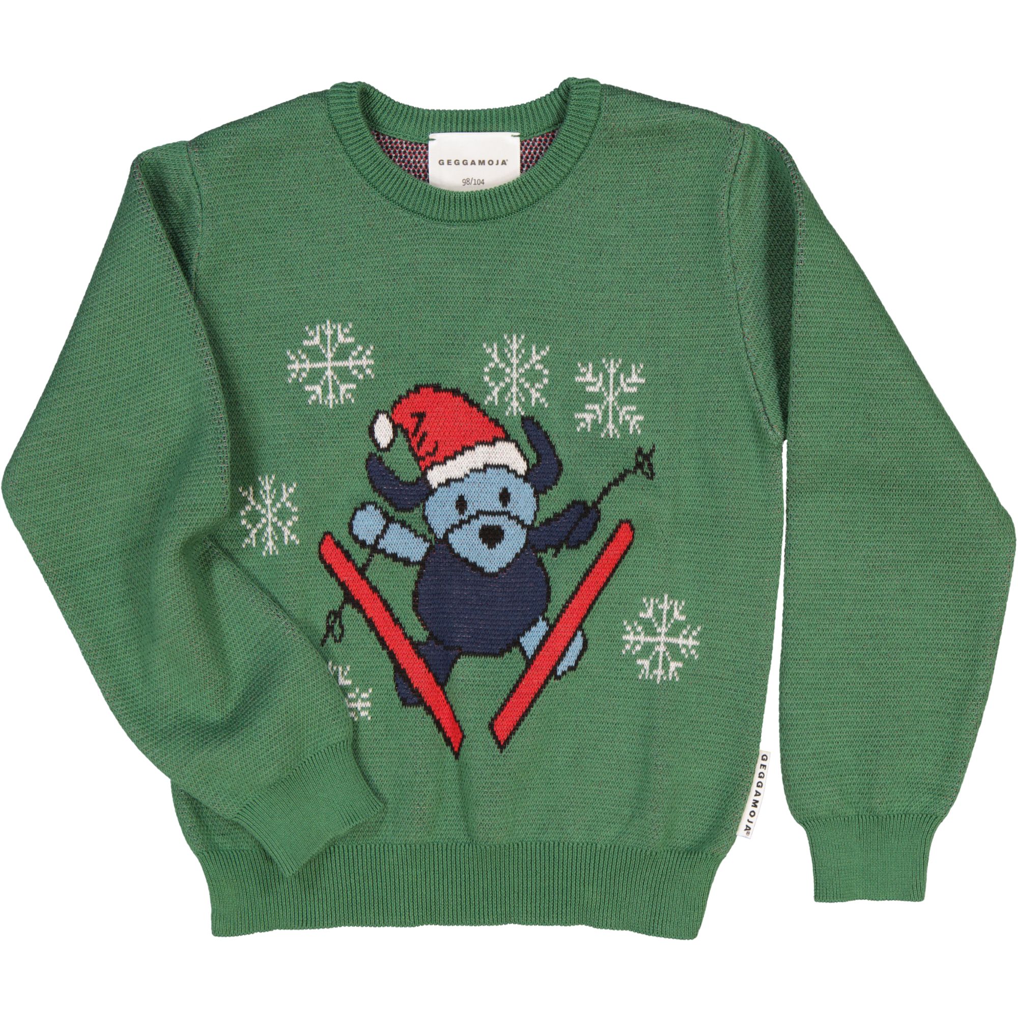 Stickad tröja med Doddi Grön