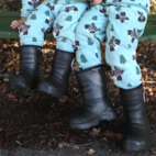 Vuoratut kumisaappaat Black 24