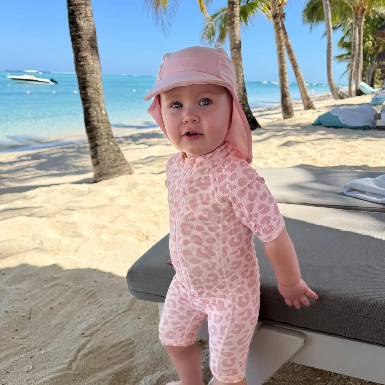 UV-Solkeps Rosa 2-6 År