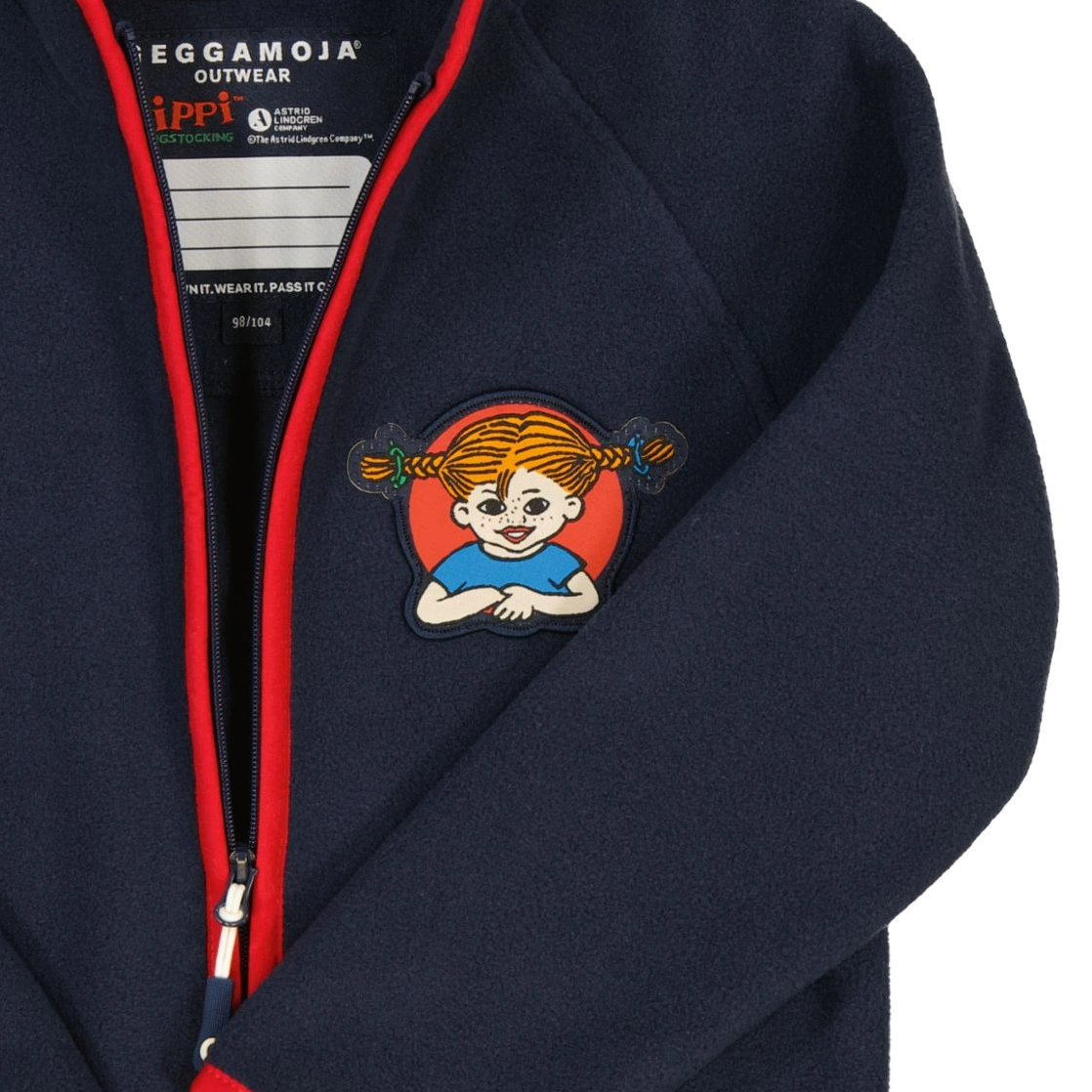 Pippi Longstocking Fleece jacket Navy
