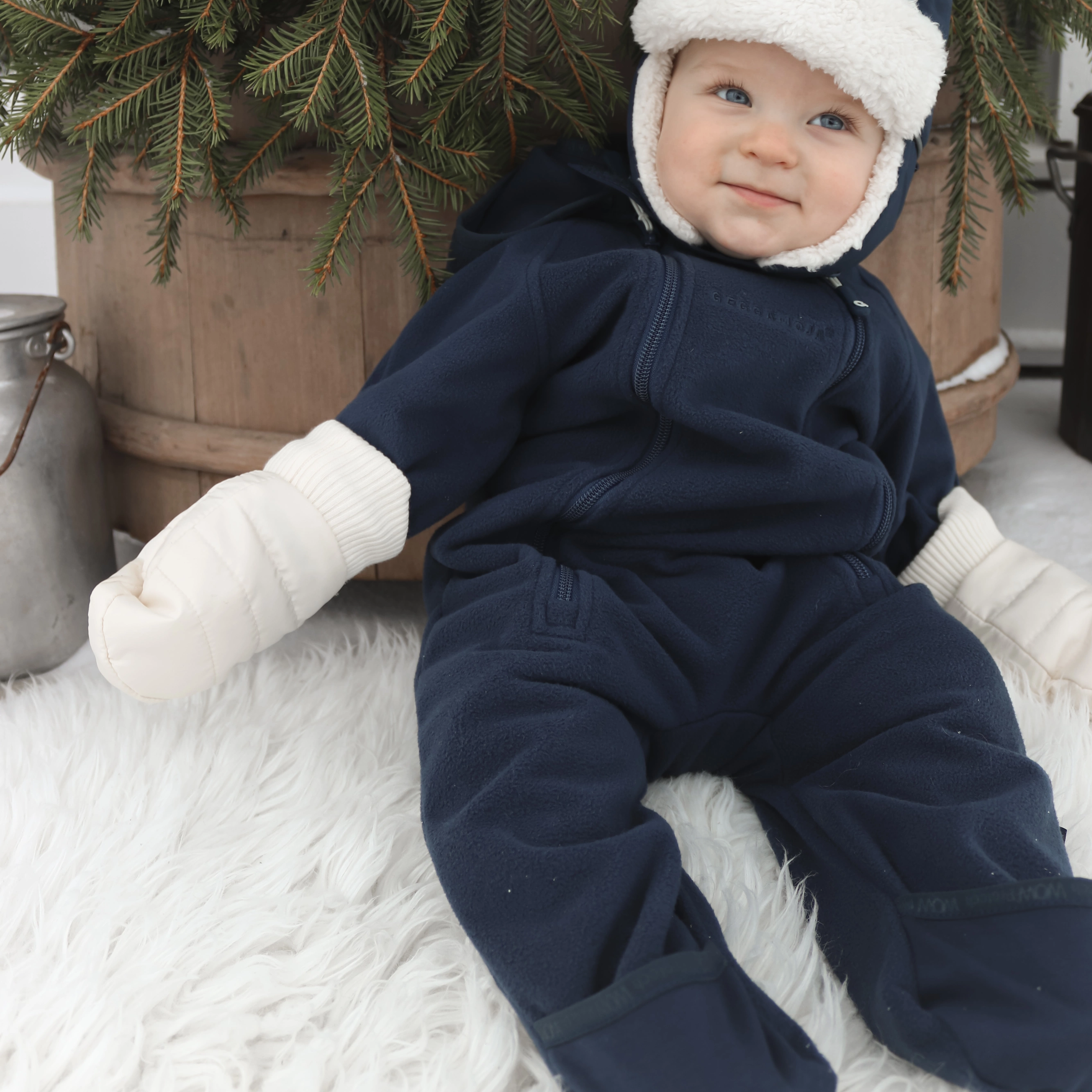 Wind fleece overall Navy