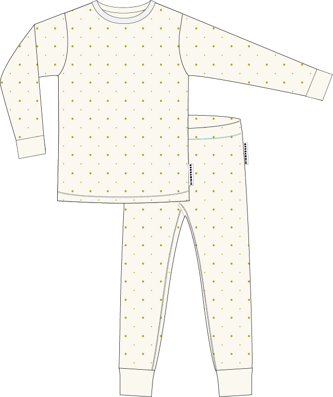 Pyjamas tvådelad Bambu Beige