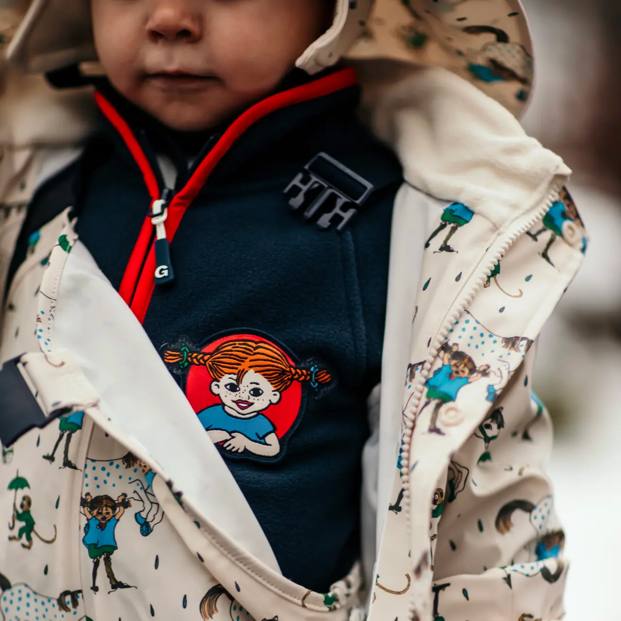 Pippi Longstocking Fleece jacket Navy