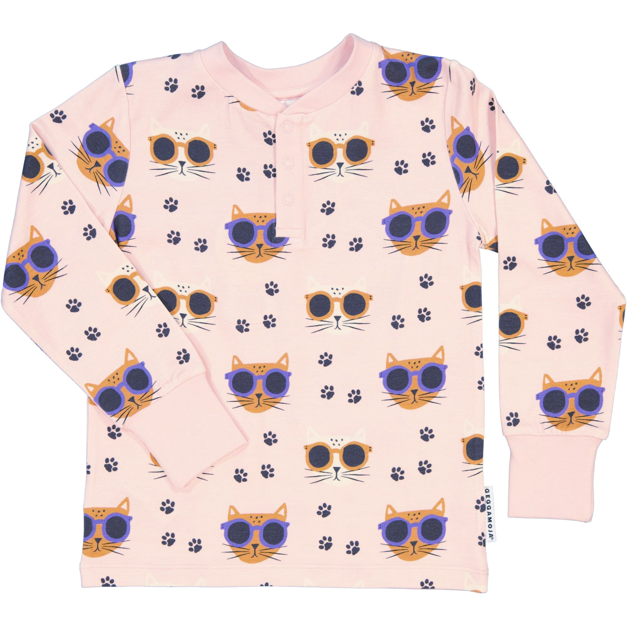 Bamboo Grandpa sweater Pink Cool Cats