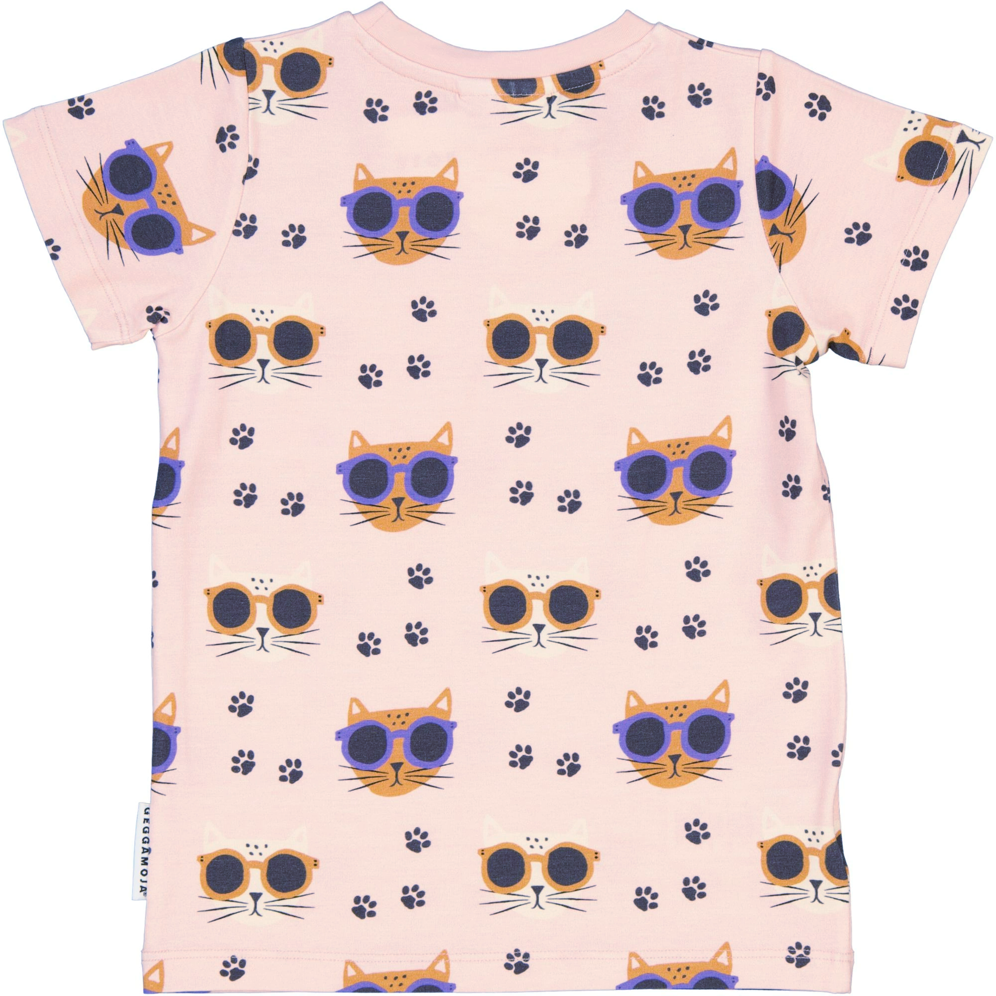 Bamboo T-shirt Pink Cool Cats