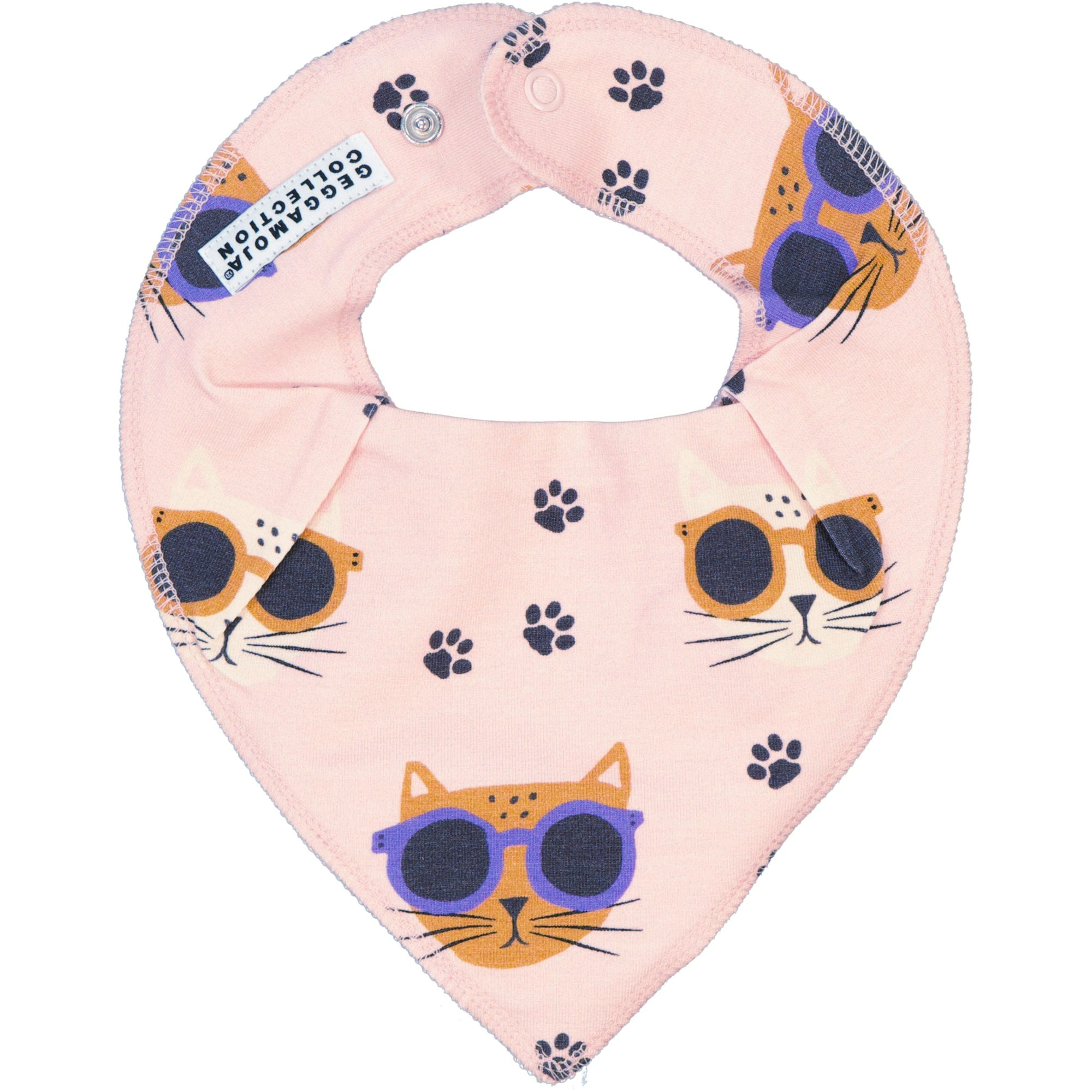 Bambus Dry bib Pink Cool Cats