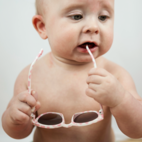 Solglasögon Baby 0-1,5 År- Rosa/vit