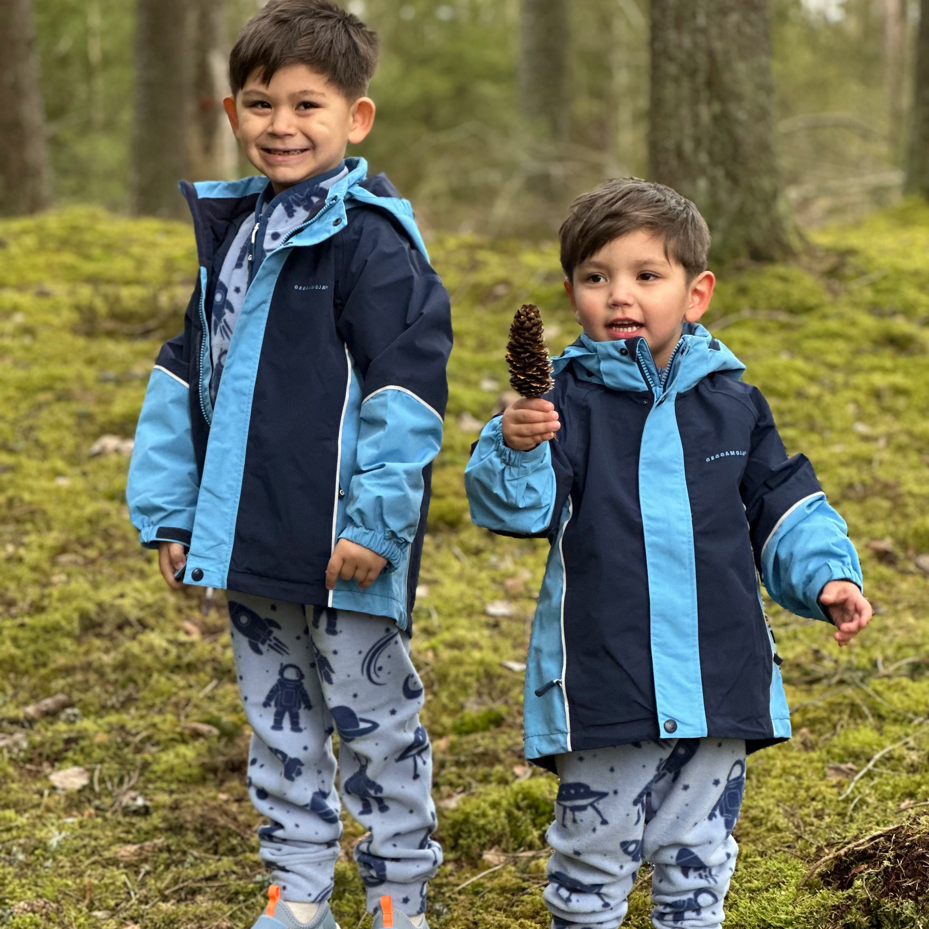 Shell-Jacke Blau