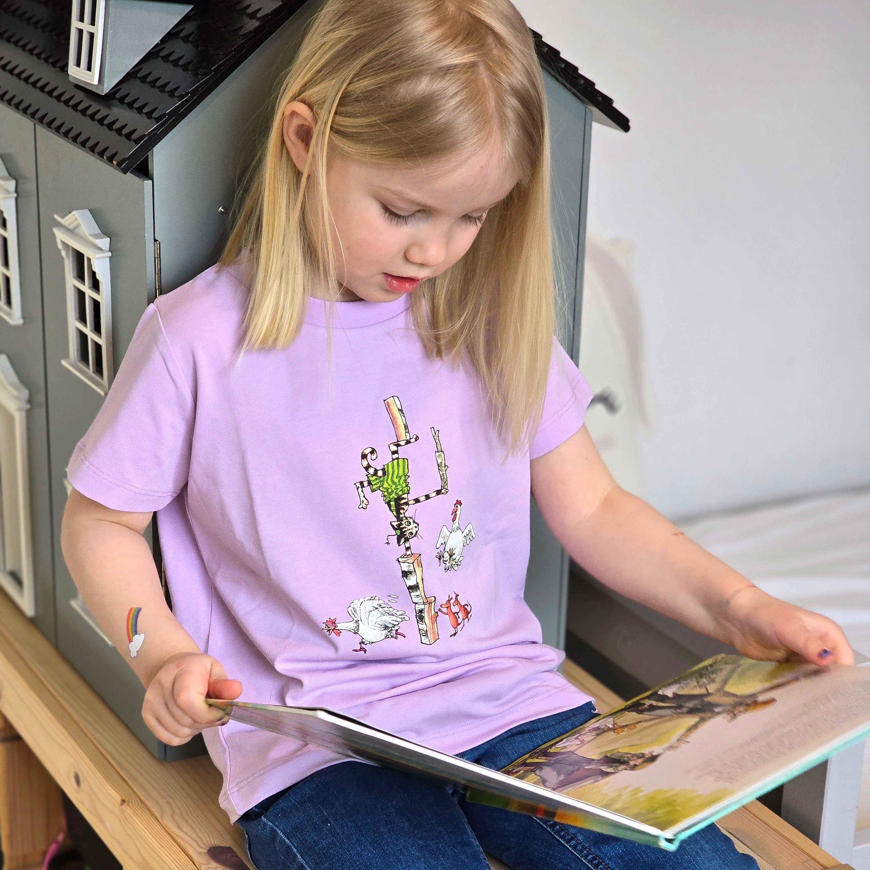 T-shirt Pettson och Findus Lila