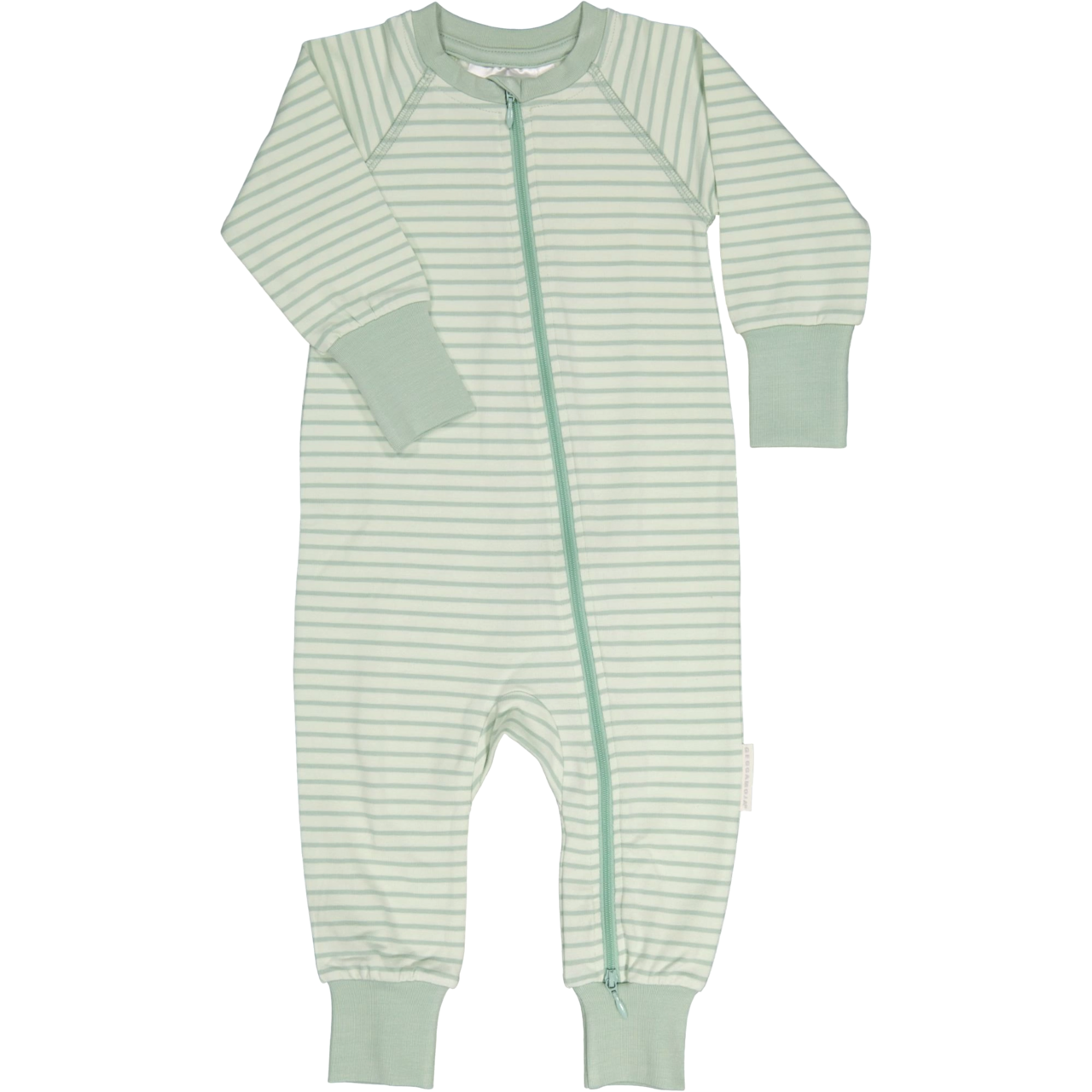 Tvåvägs-zip Pyjamas Bambu Classic Ljusgrön/Grön 50/56