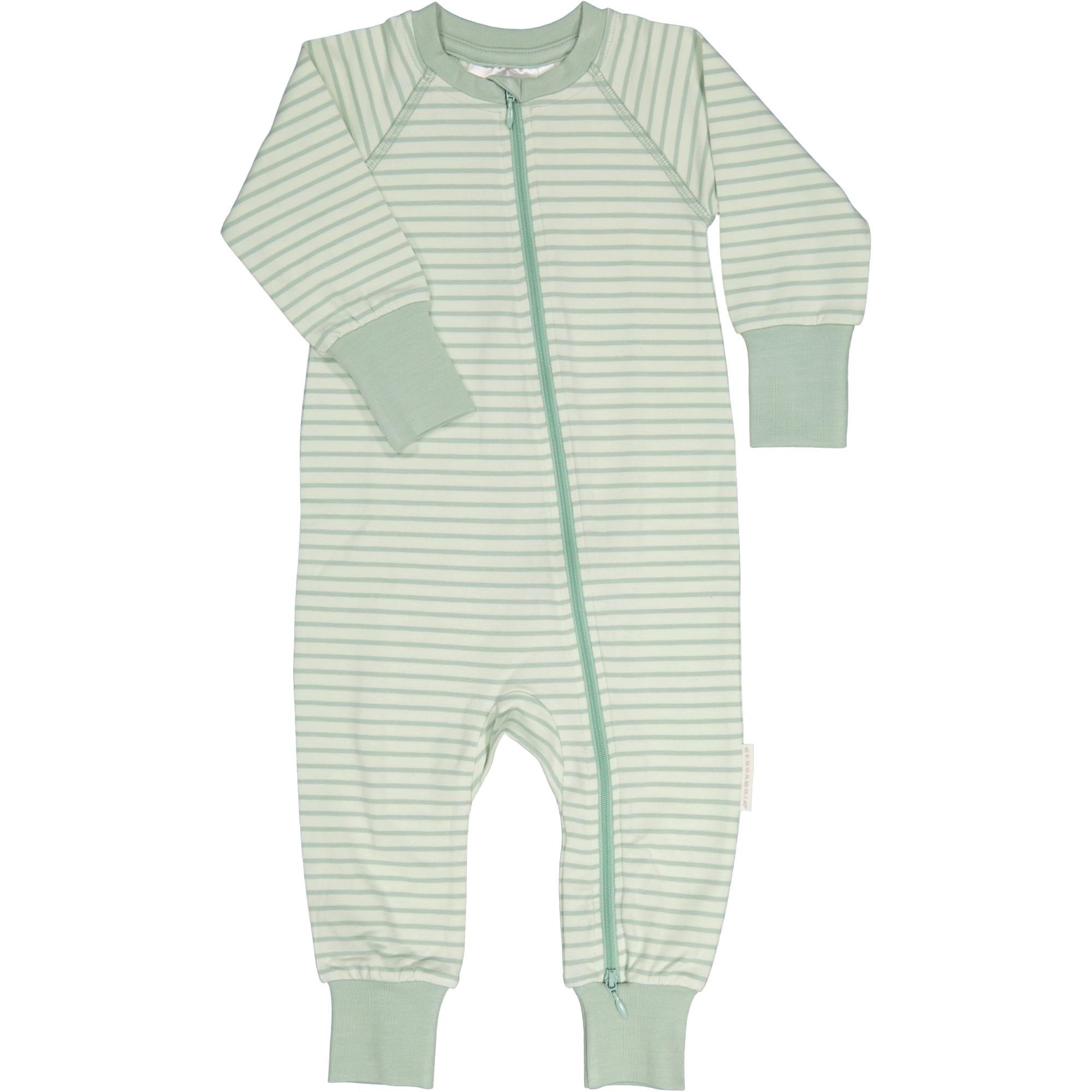 Tvåvägs-zip Pyjamas Bambu Classic Ljusgrön/Grön