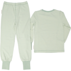 Tvådelad Pyjamas Bambu Classic Ljusgrön/Grön 134/140