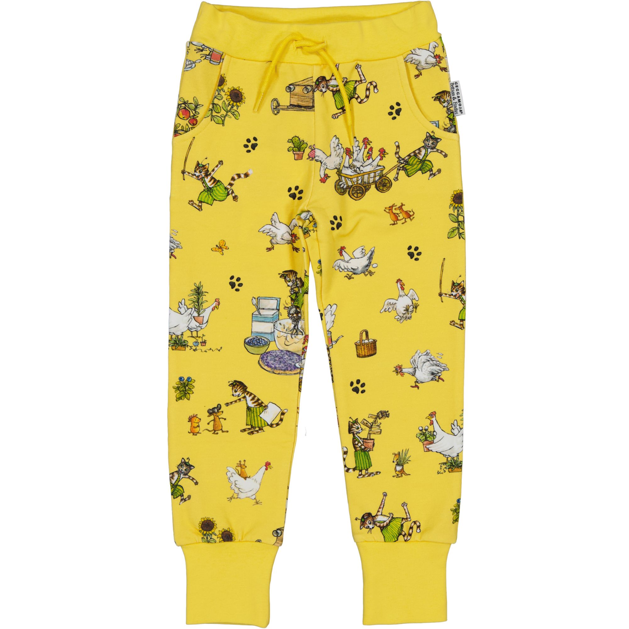 Collegebyxor Pettson och Findus Gul