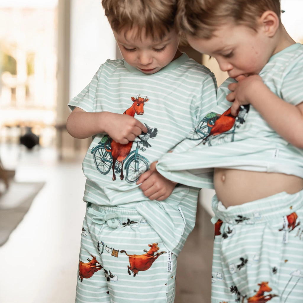 Sommarset Mamma Mu och Kråkan Mint/Vit