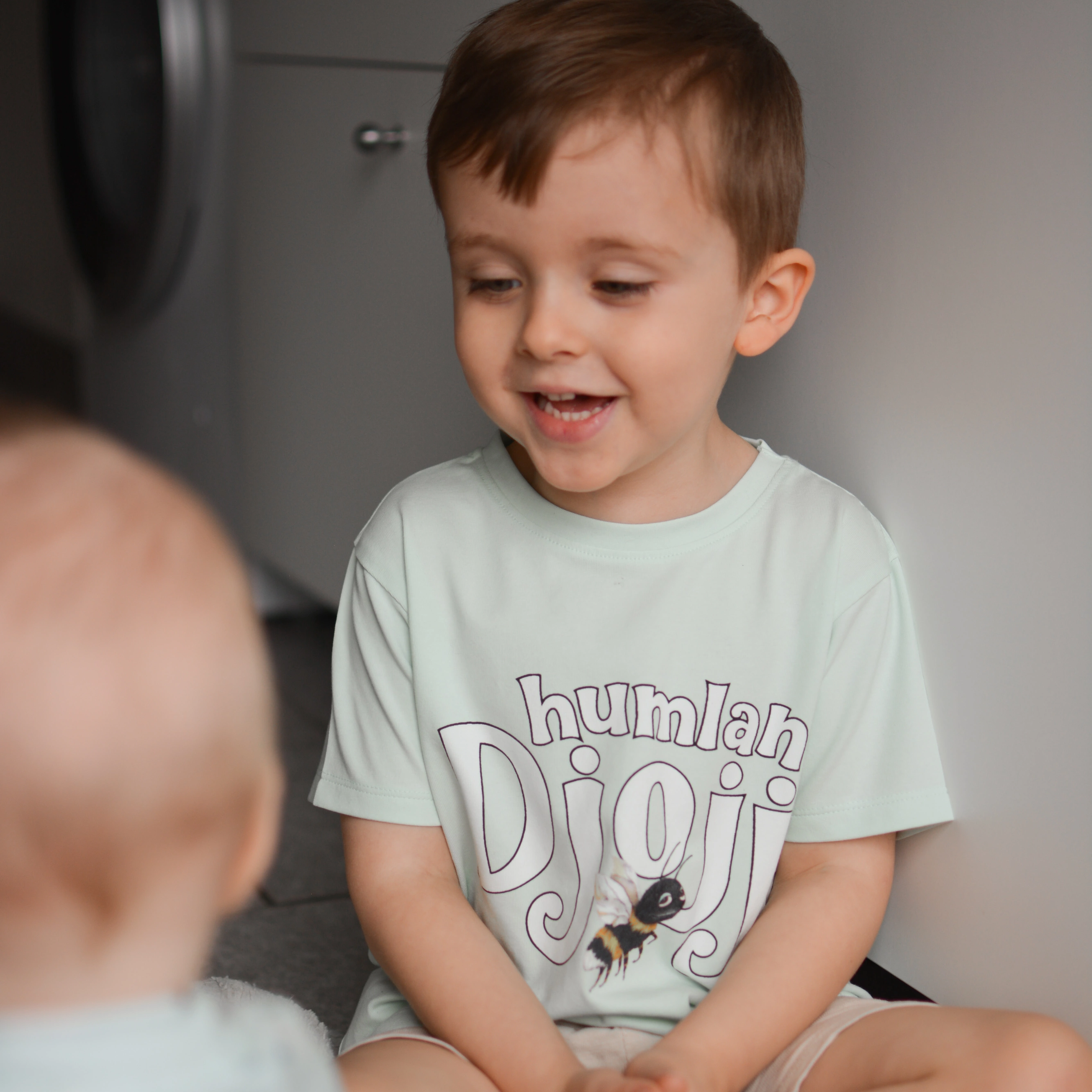 T-shirt logga Humlan Djojj Mint