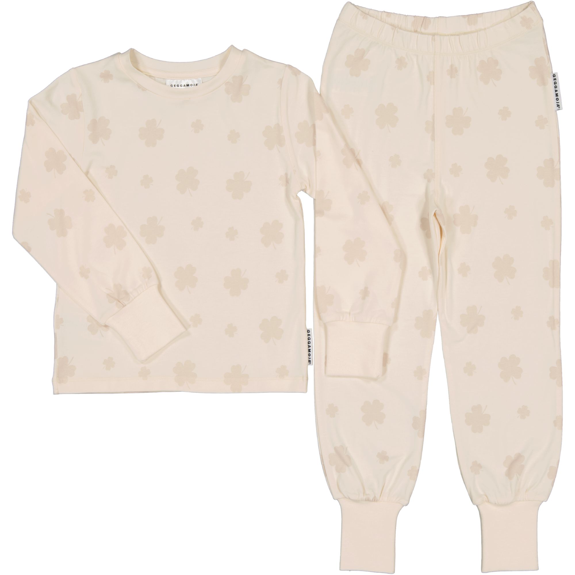 Pyjamas tvådelad Bambu Klöver Beige