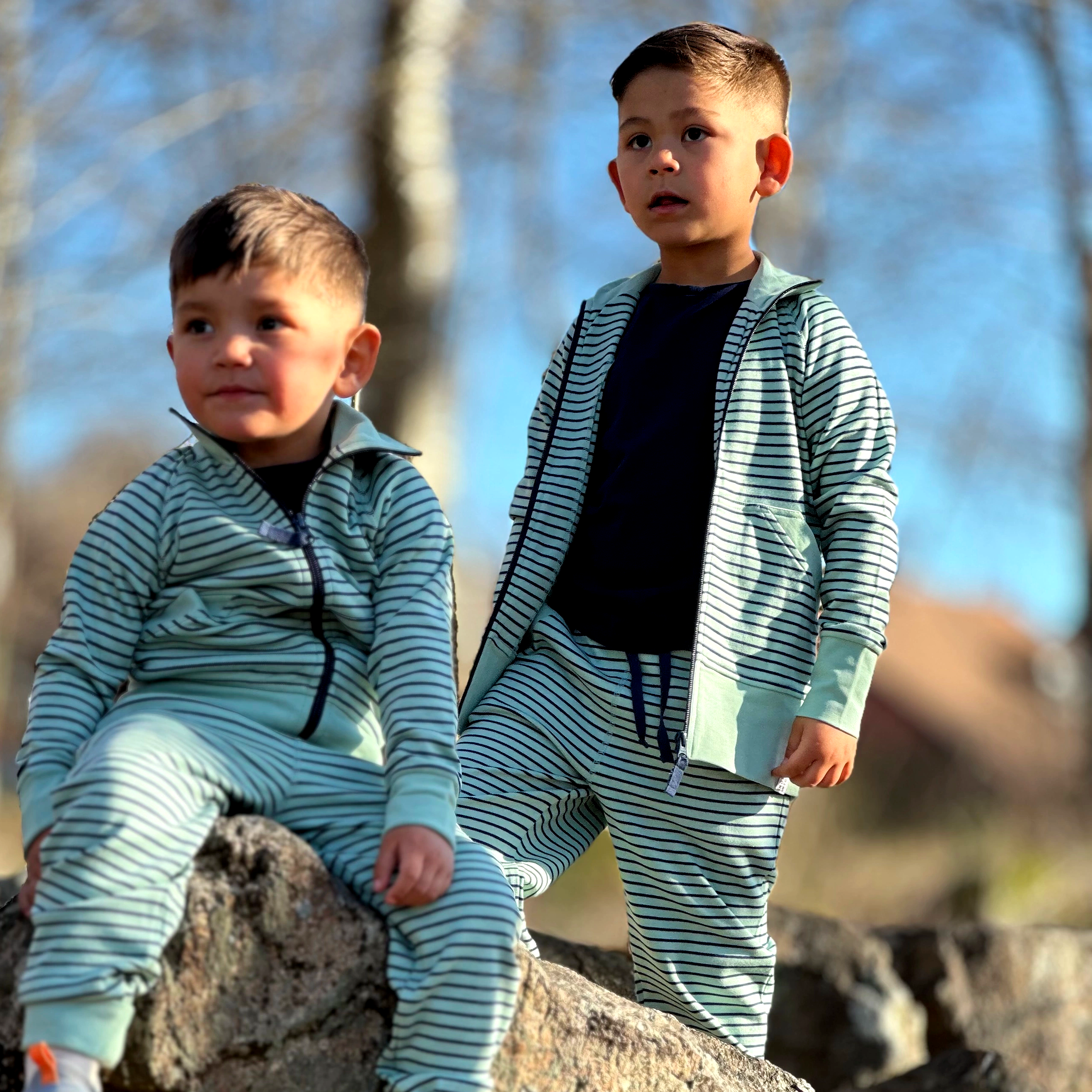 Ziptröja Grön/Navy