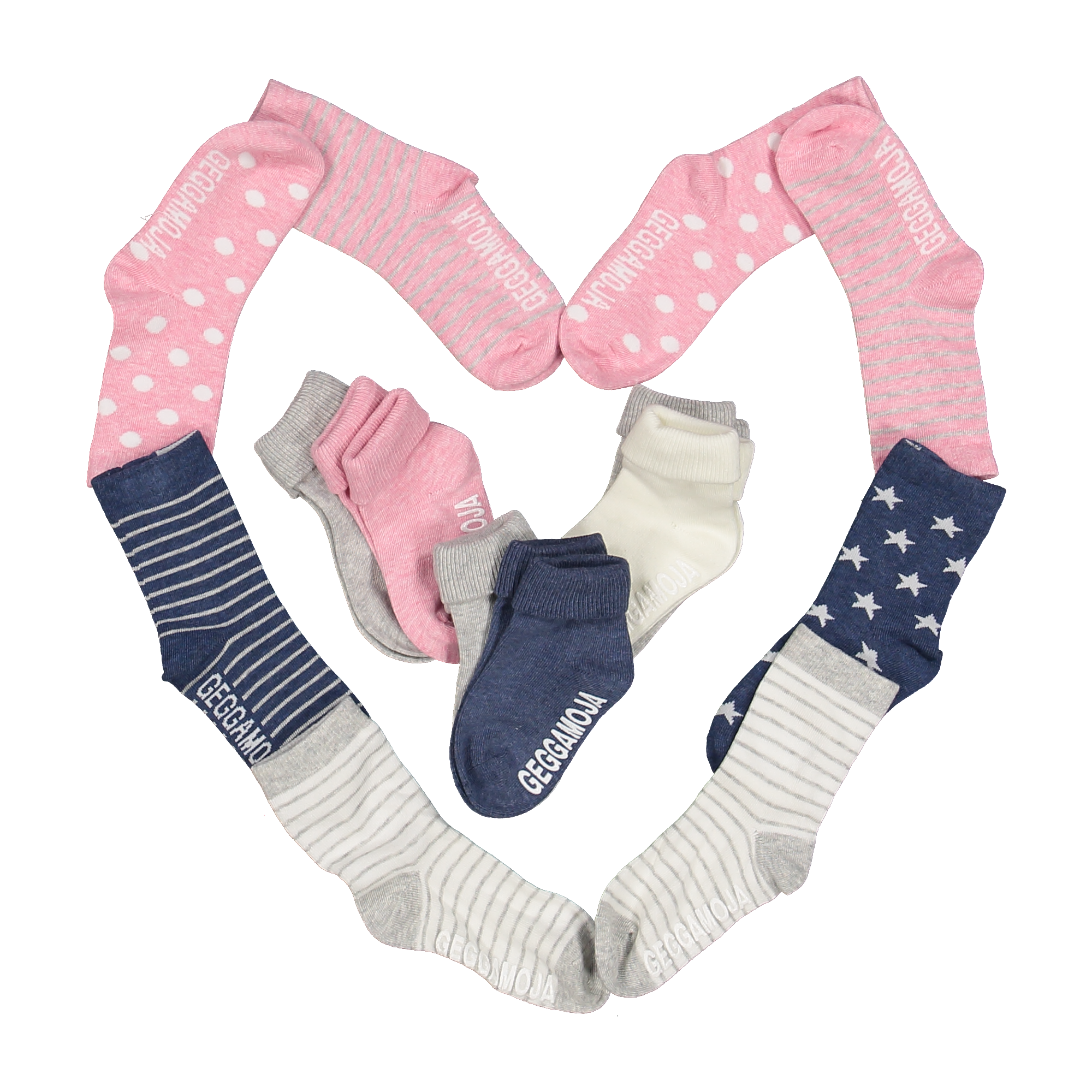Baby Sock Classic 2-pack Pink Daisy solid