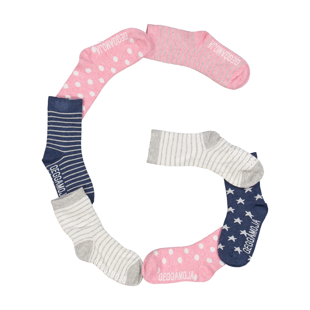 Antislip Sock Classic 2 Pack Pink Daisy solid