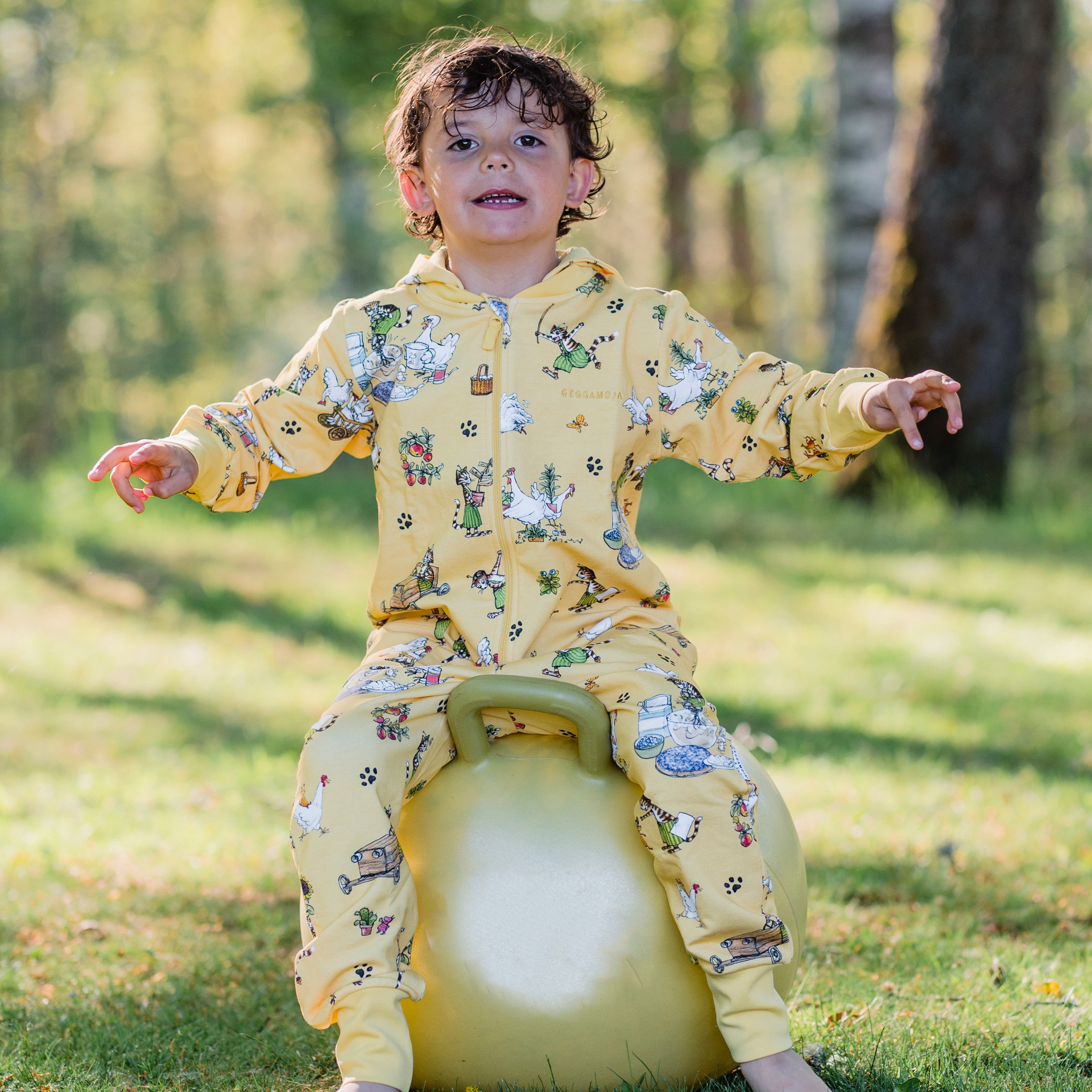 Jumpsuit Pettson och Findus Gul