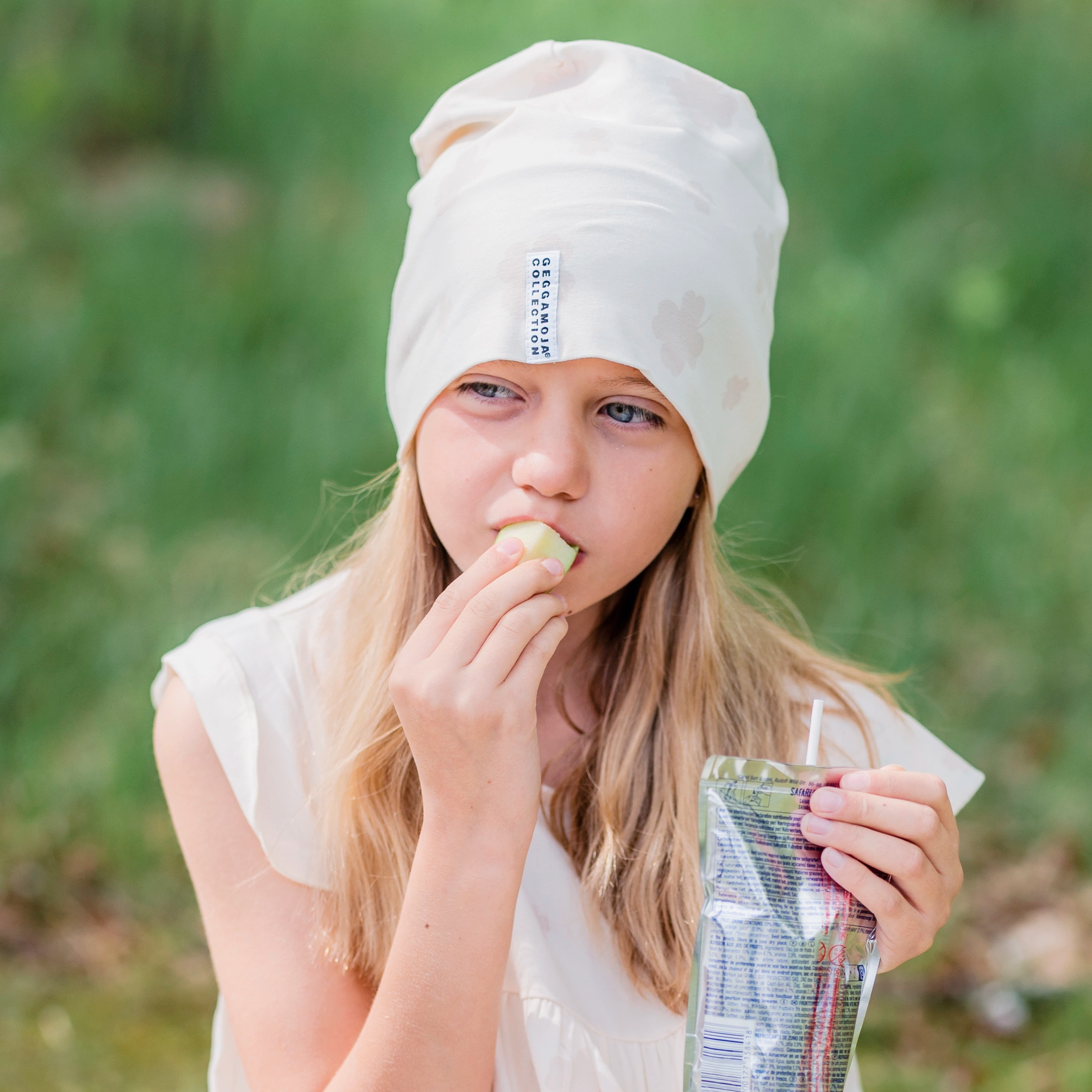 Mössa Bambu Klöver Beige