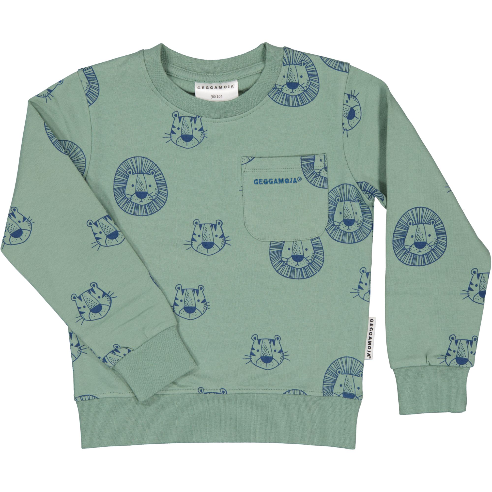 College Sweater Tiger Grön
