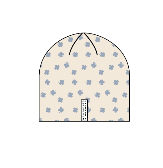 Mössa Bambu Blå Klöver