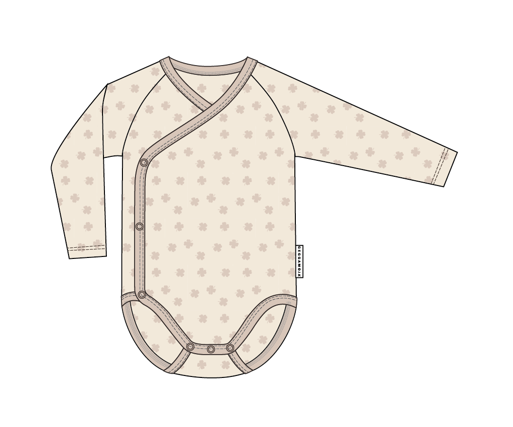 Omlottbody Bambu Beige Klöver