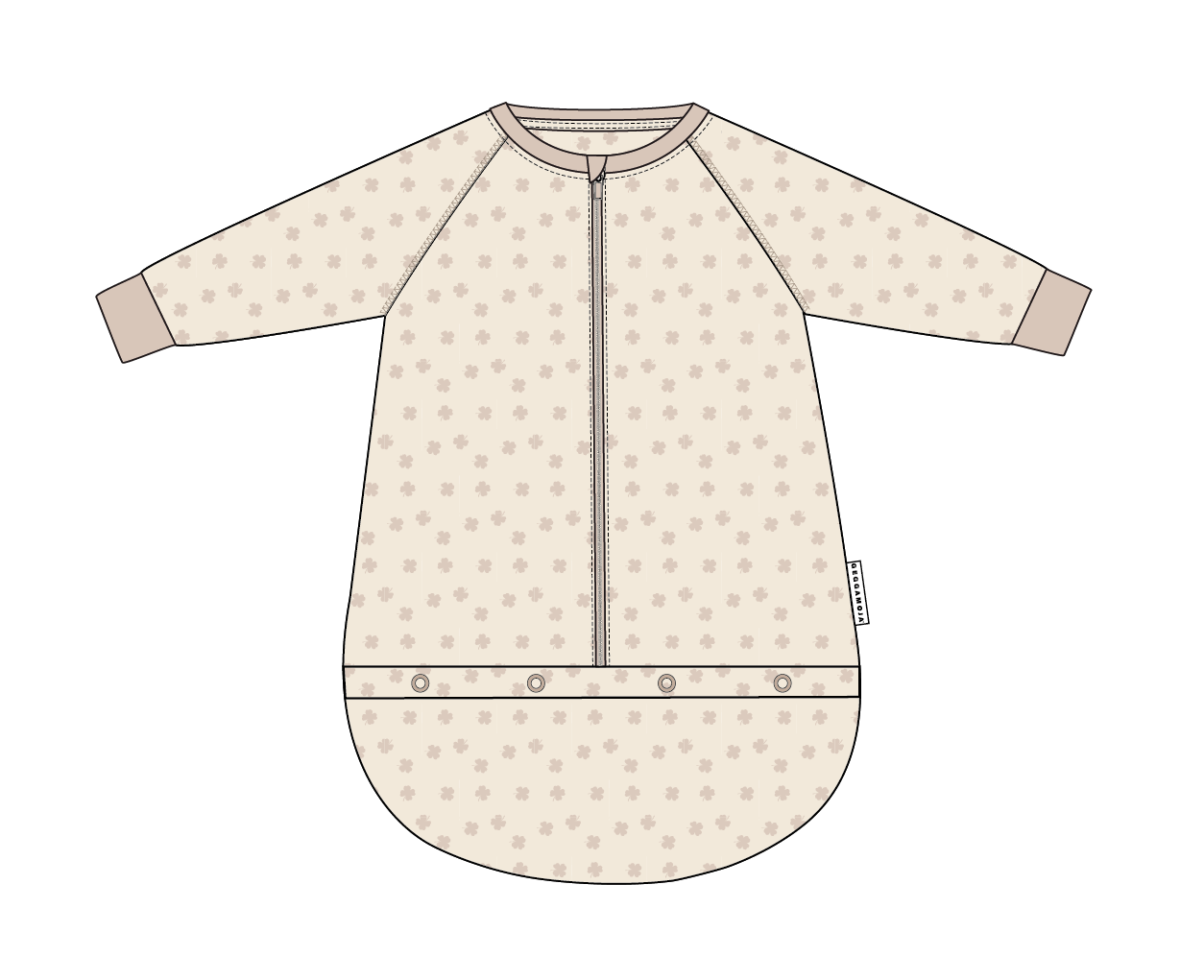 Sovpåse Bambu Beige Klöver