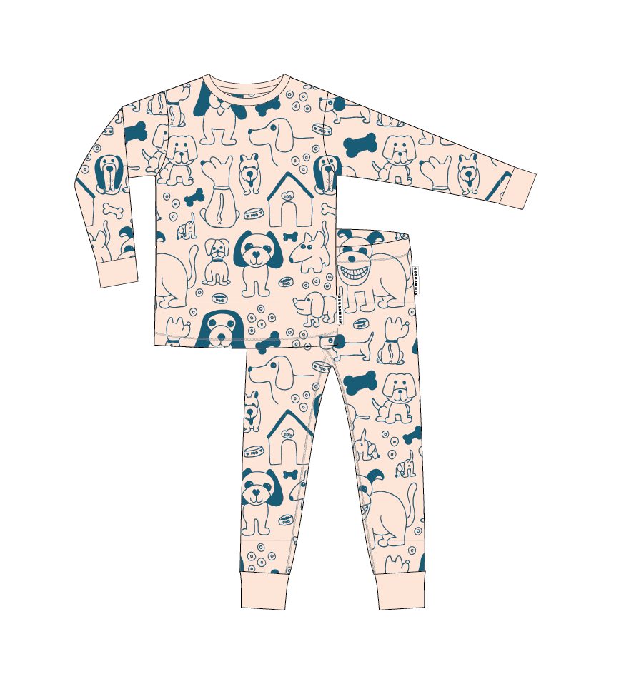 Pyjamas tvådelad Bambu Dogs