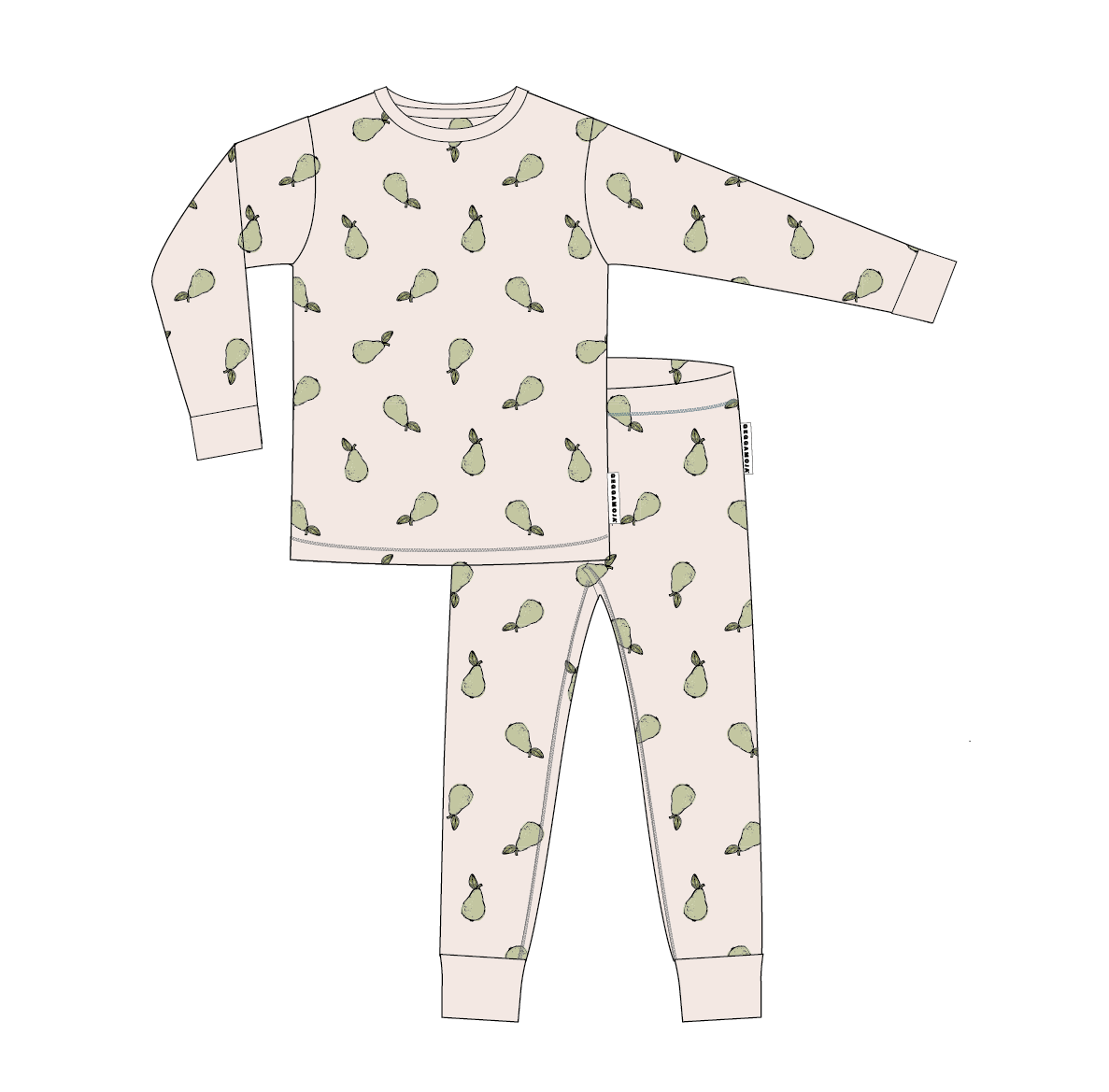Pyjamas tvådelad Bambu Pears