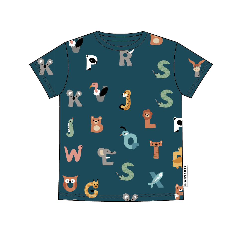 T-Shirt Bambu Animal Letters