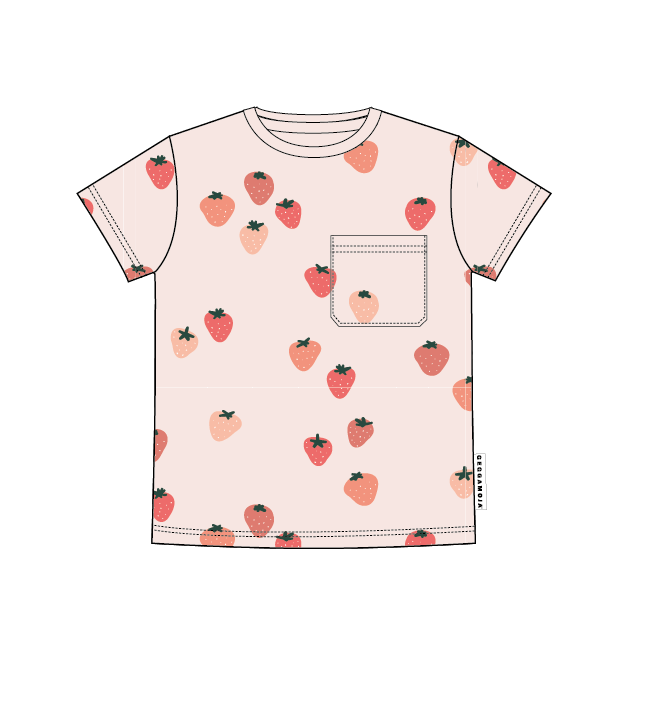 T-Shirt Bambu Strawberry