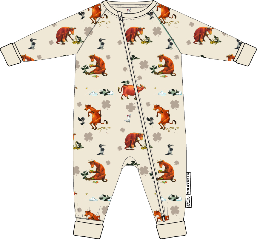 Pyjamas Mamma Mu och Kråkan Beige