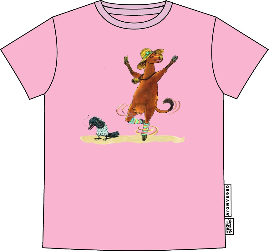T-shirt Mamma Mu och Kråkan Rosa