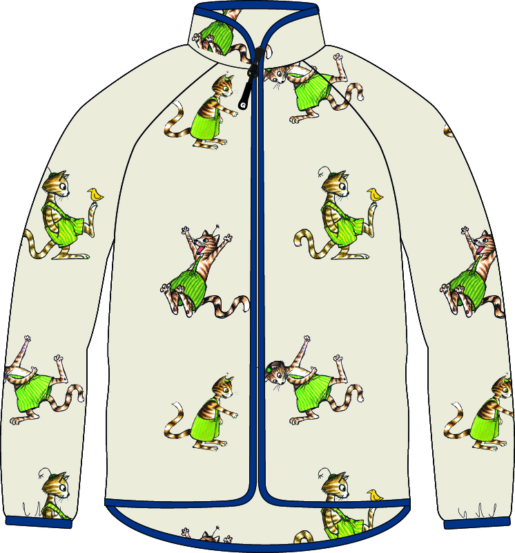 Fleecejacka Pettson och Findus Beige